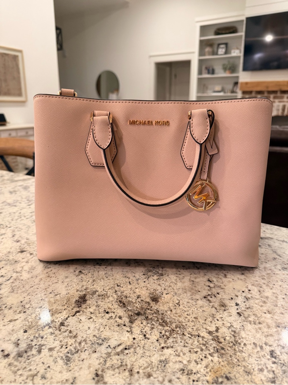 Michael Kors Blush Saffiano Leather Bag